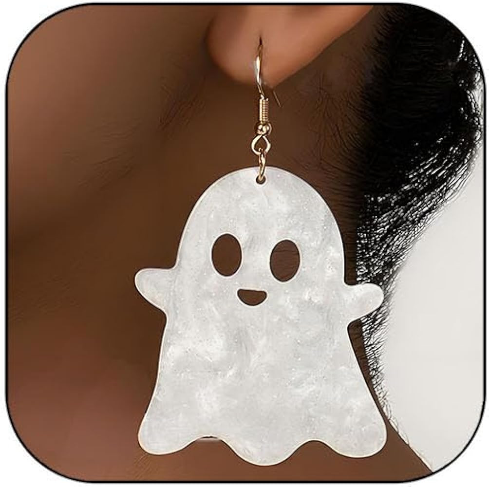 Ghost Earrings Spooky Earring Halloween earrings for Women Cute Fashion Dangle Drop earring for h... | Amazon (US)