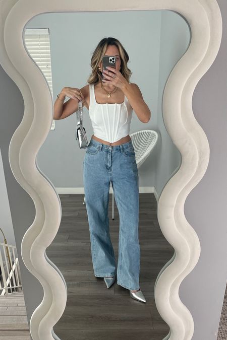 This white corset top is a MUST HAVE! It’s amazing quality, thick fabric, and has real boning to snatch you in. Comes in a ton of colors and under $20. The jeans  are a bit too baggy bc I sized up but quality is good. Wearing XS in top and S in jeans. #shein #sheinfind #sheinsummer #baggyjeans



























shein tops / shein dress / shein swimsuit, shein sheinbikinioutfits, shein jeans, shein sweater, shein bikini, #sheinofficial #sheinsummer #sheinfall / shein dresses Shein dupe, shein finds, shein coupon code / shein shoes / shein sandals / shein dupes, Shein tops, Shein dress, Shein sundress, Shein swim, Shein outfit, designer dupe / Shein bag sale alert,  #savevssplurge save vs splurge, sale alert, deal of the day, dupe, on sale, clearance, sale under $50, sale under $20, sale items, sale under $10 #amazon
#amazonprime #amazonfashion #amazongifts #amazonfinds #amazonu der50 #amazondupe amazon prime, amazon beauty, amazon finds, amazon fashion, amazon dupe, amazon deals, amazon best sellers

#LTKxPrimeDay #LTKFind #LTKunder50
