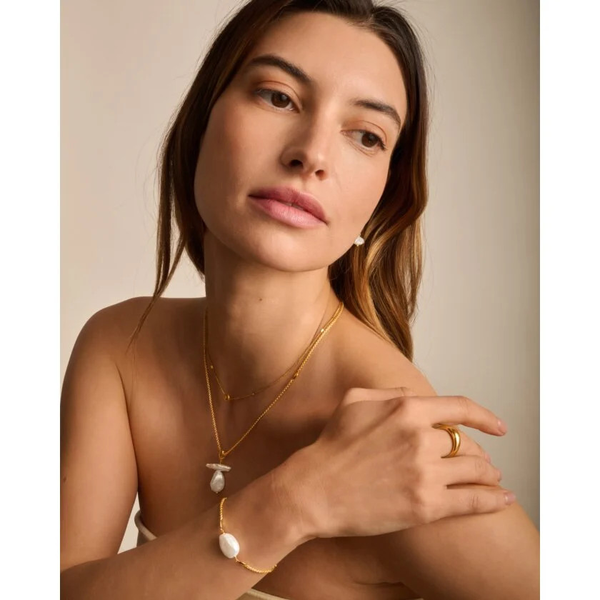 Sol Pearl Waterproof Gold Bracelet | Katie Loxton Ltd. (UK)
