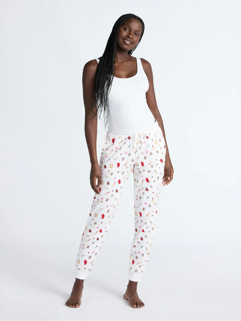 Joyspun Women's Cozy Lounge Collection Hacci Knit Sleep Joggers, 29'' Inseam, Sizes XS-3X | Walmart (US)