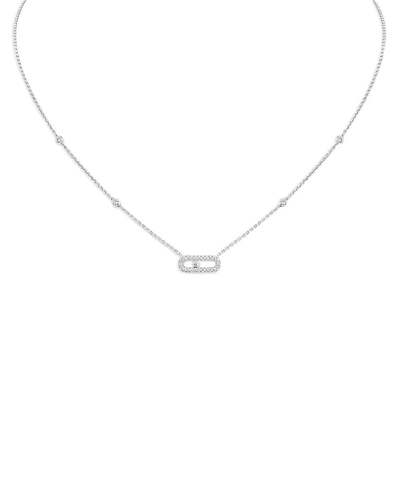 Messika Diamond Move Uno Pave Necklace in 18K Gold, 16.5, 0.22 tcw | Bloomingdale's (US)