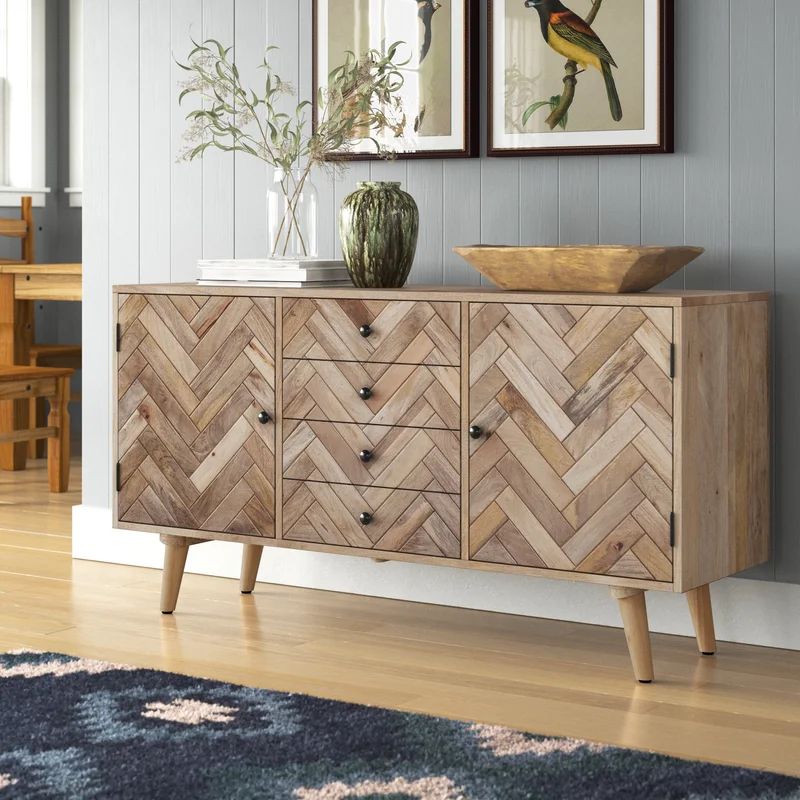 Amsterdam 30'' Tall Solid Wood 2 - Door Accent Cabinet | Wayfair North America