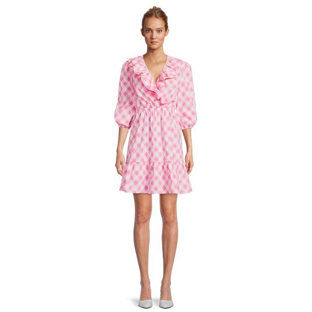 The Pioneer Woman Surplice Ruffle Dress, Women's | Walmart (US)