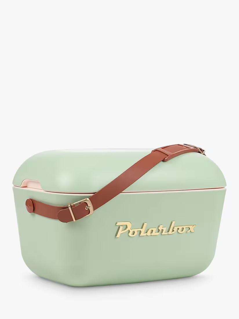 PolarboxClassic Picnic Cooler Box, Olive Green/Gold, 12L | John Lewis (UK)
