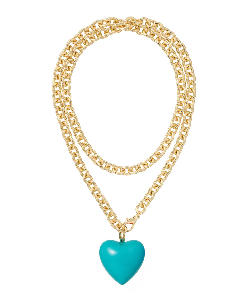 The Big Puffy Heart Charm Necklace | Roxanne Assoulin
