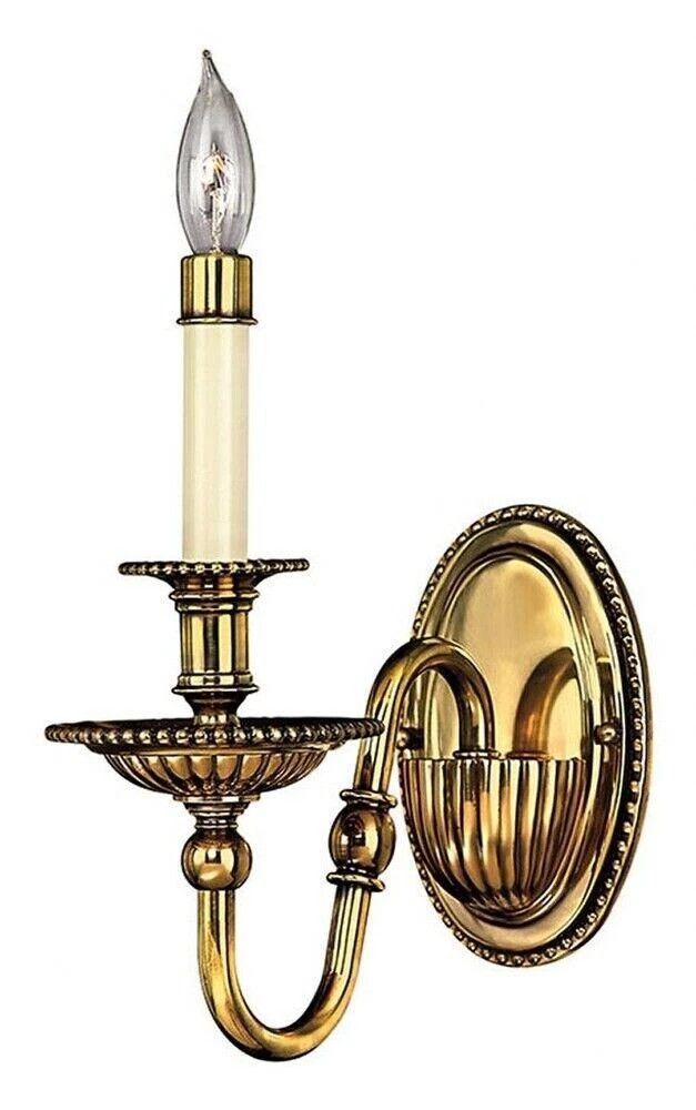 Hinkley Lighting 4410BB Cambridge Wall Sconce Burnished Brass New Fast Ship G52 | eBay US