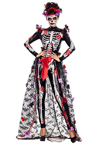 Party King Women's Rosas Day of The Dead Costume, Size Large | Amazon (US)