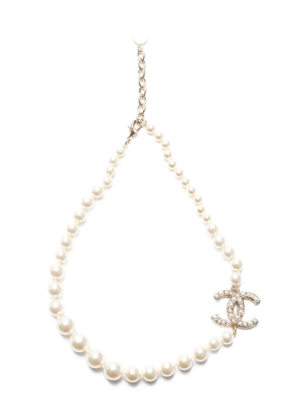 CHANEL Pre-Owned 2023 faux-pearl necklace - White | Farfetch Global