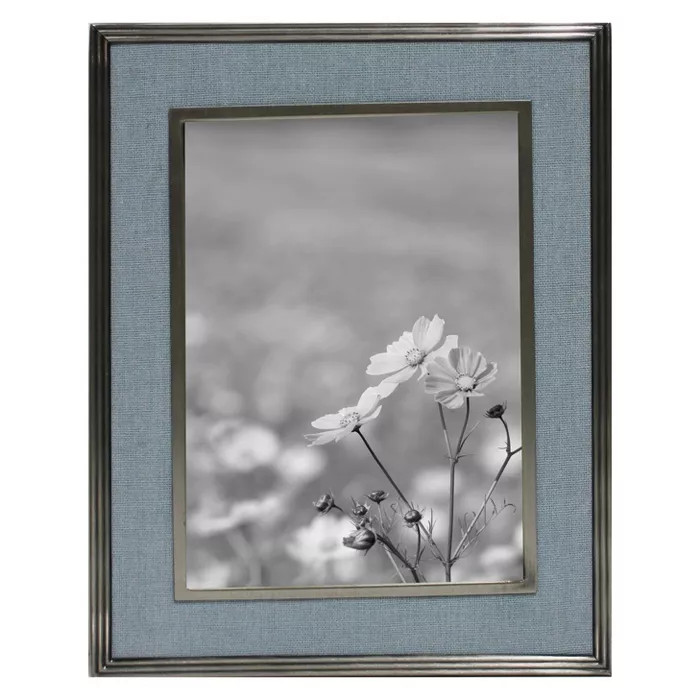5" x 7" Linen Inlay Frame Blue - Threshold™ | Target