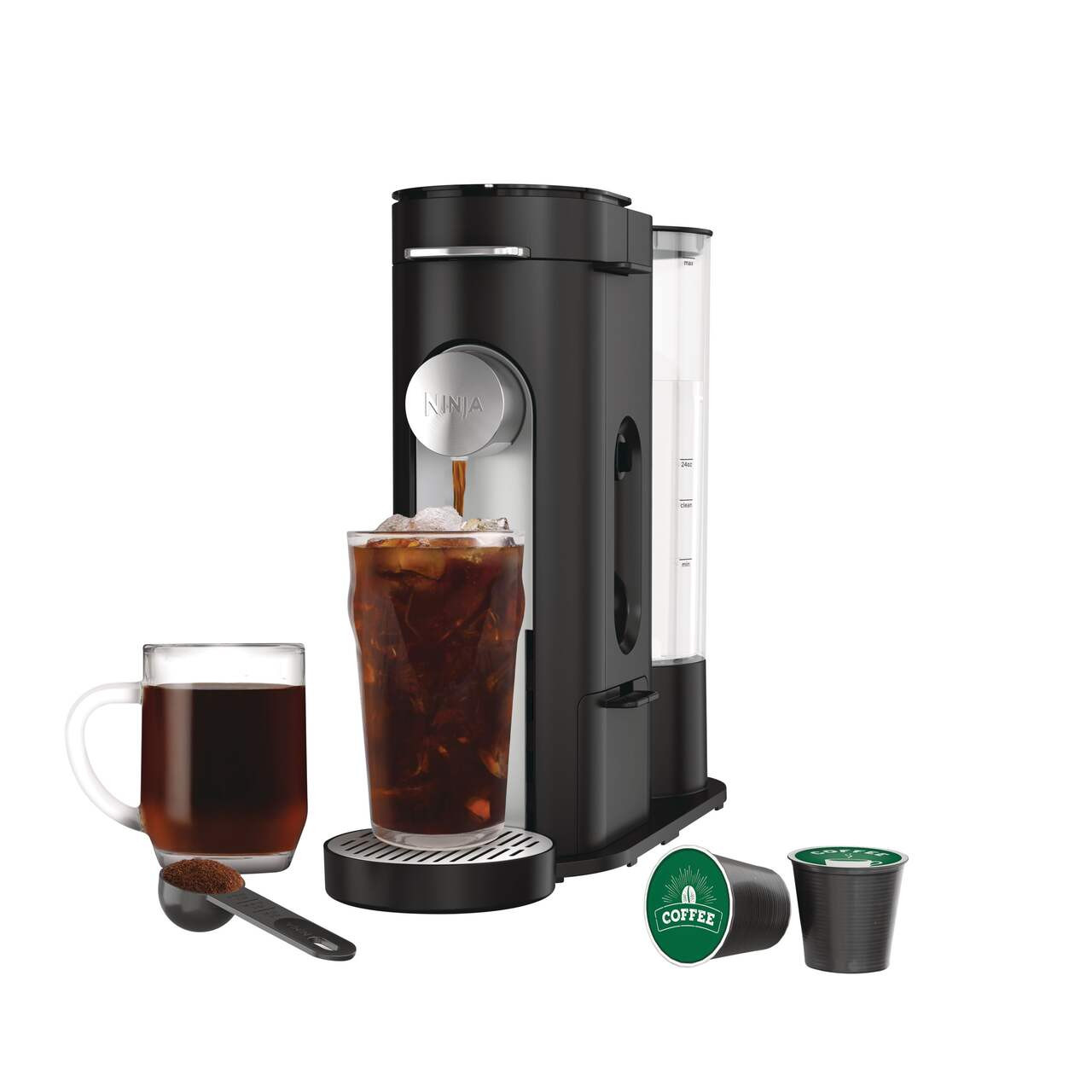 Ninja® Single Serve Dual Brew Coffee Maker, Brews Grounds & Pods, Black, 6-Cup | Canadian Tire