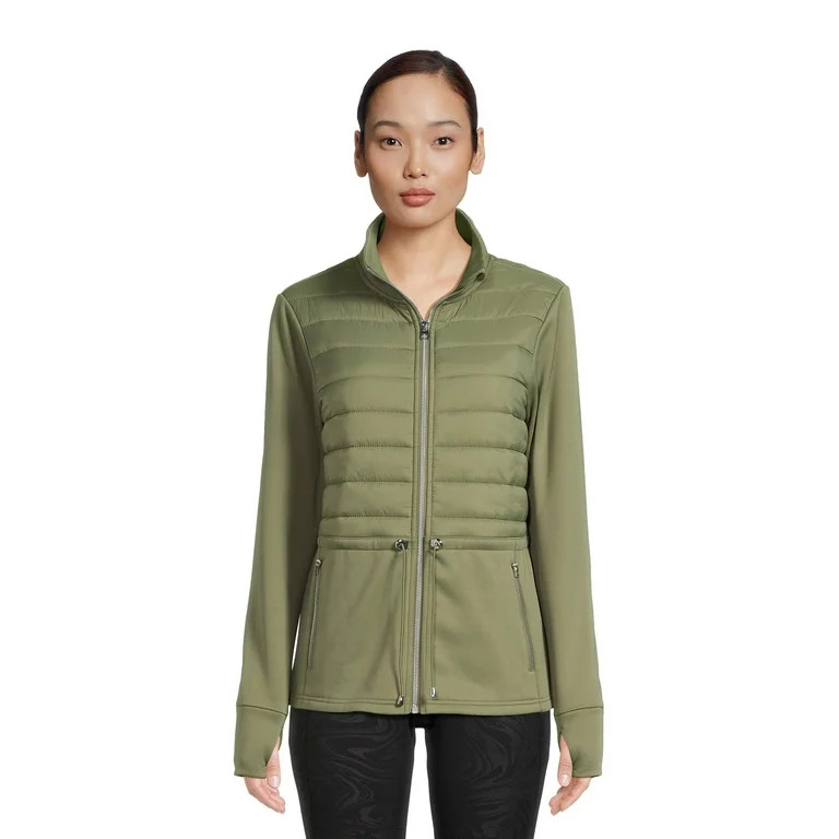 Avia Women's Mixed Media Jacket, Sizes XS-XXXL | Walmart (US)