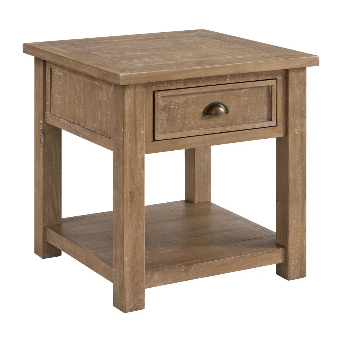 Holliman Solid Wood End Table with Storage | Wayfair North America
