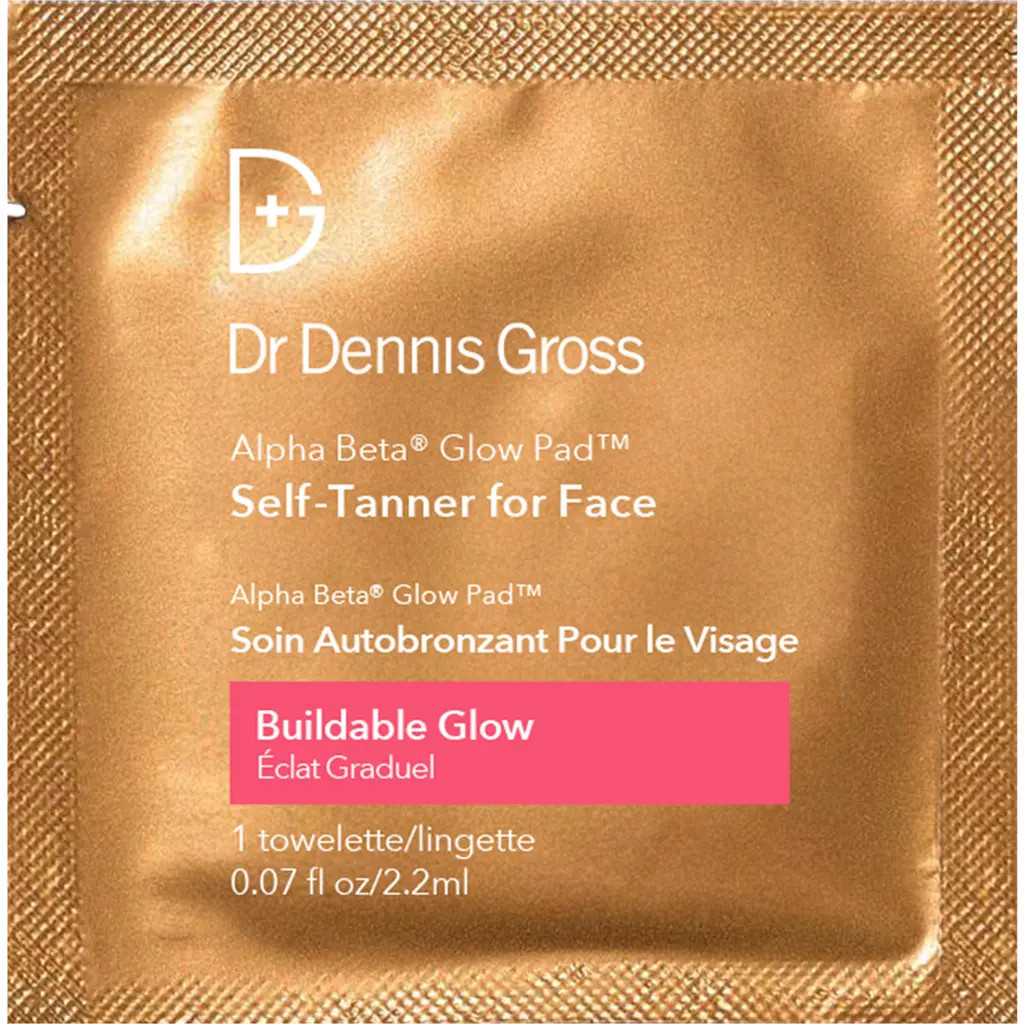 Dr. Dennis Gross Skincare Alpha Beta® Glow Pad™ Self Tanner for Face Buildable Glow (Limited Edition) at Nordstrom | Nordstrom