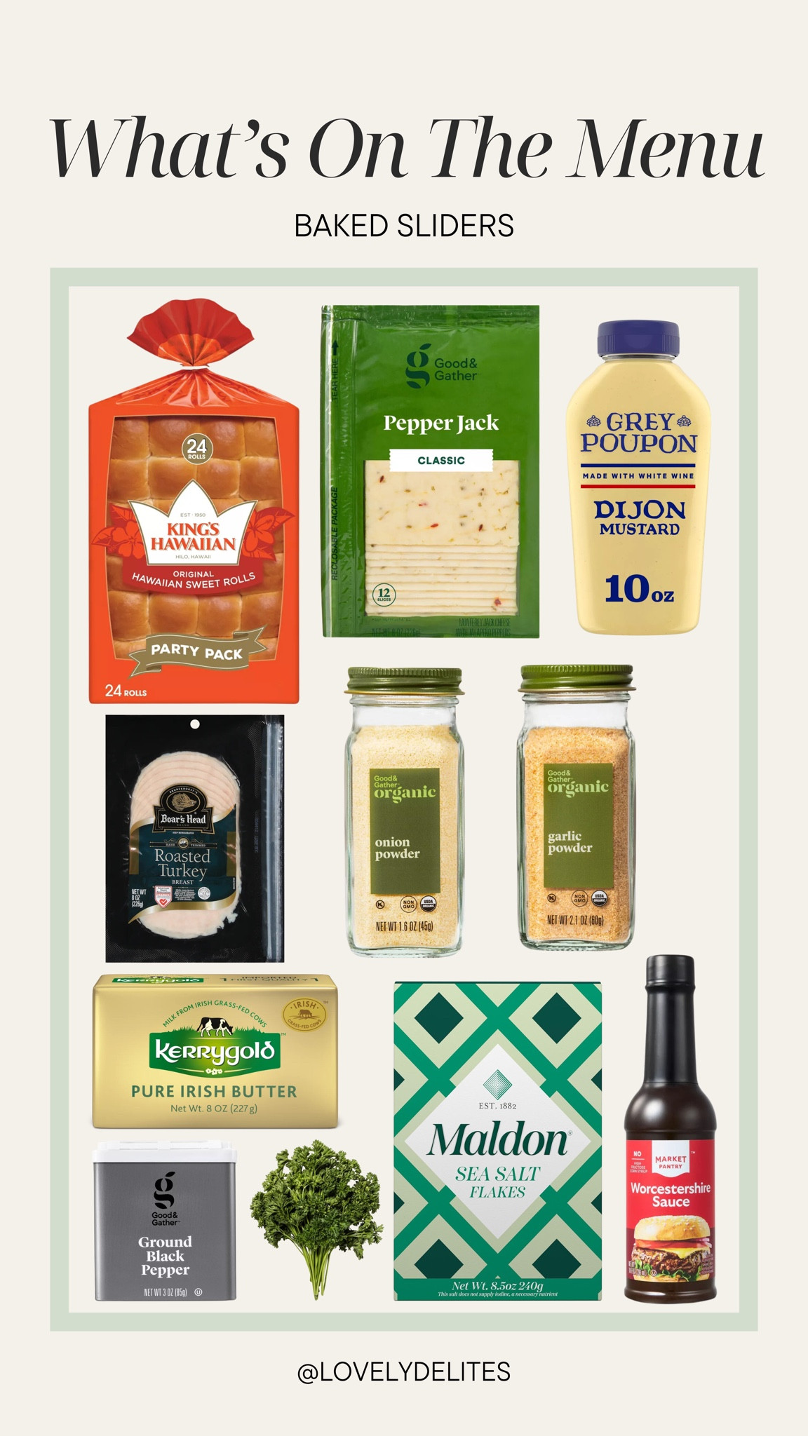 Everything you need to make the yummiest baked sliders! Perfect for the Super Bowl!! 🏈