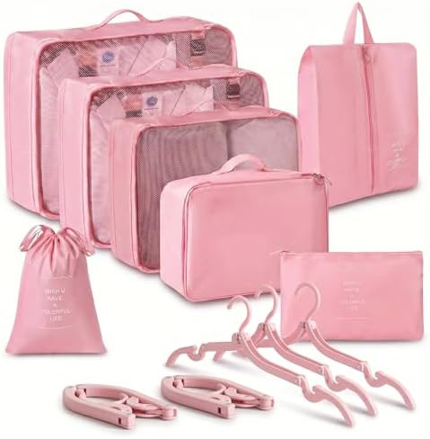 IFYON 7 Set Packing Cubes Travel Organizer (Pink), Ripstop Mesh Ultralight Expandable Luggage Org... | Amazon (CA)