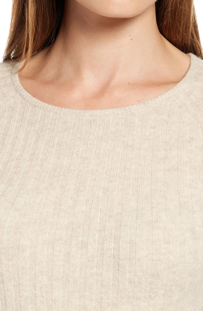 Rib Long Sleeve Midi Sweater Dress | Nordstrom