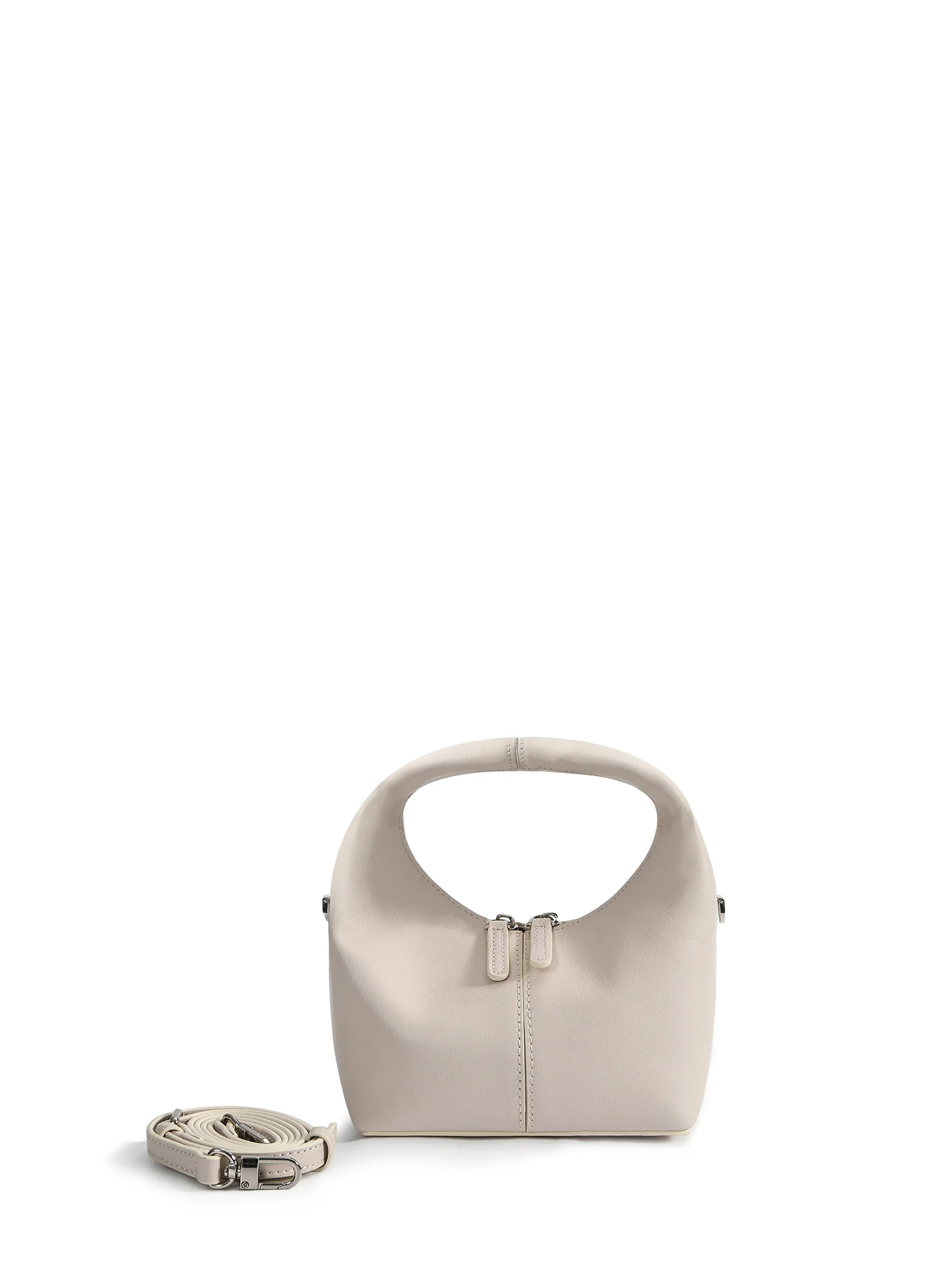 Rebecca Small Cutie Leather Bag, White | Bob Ore Blue Collection