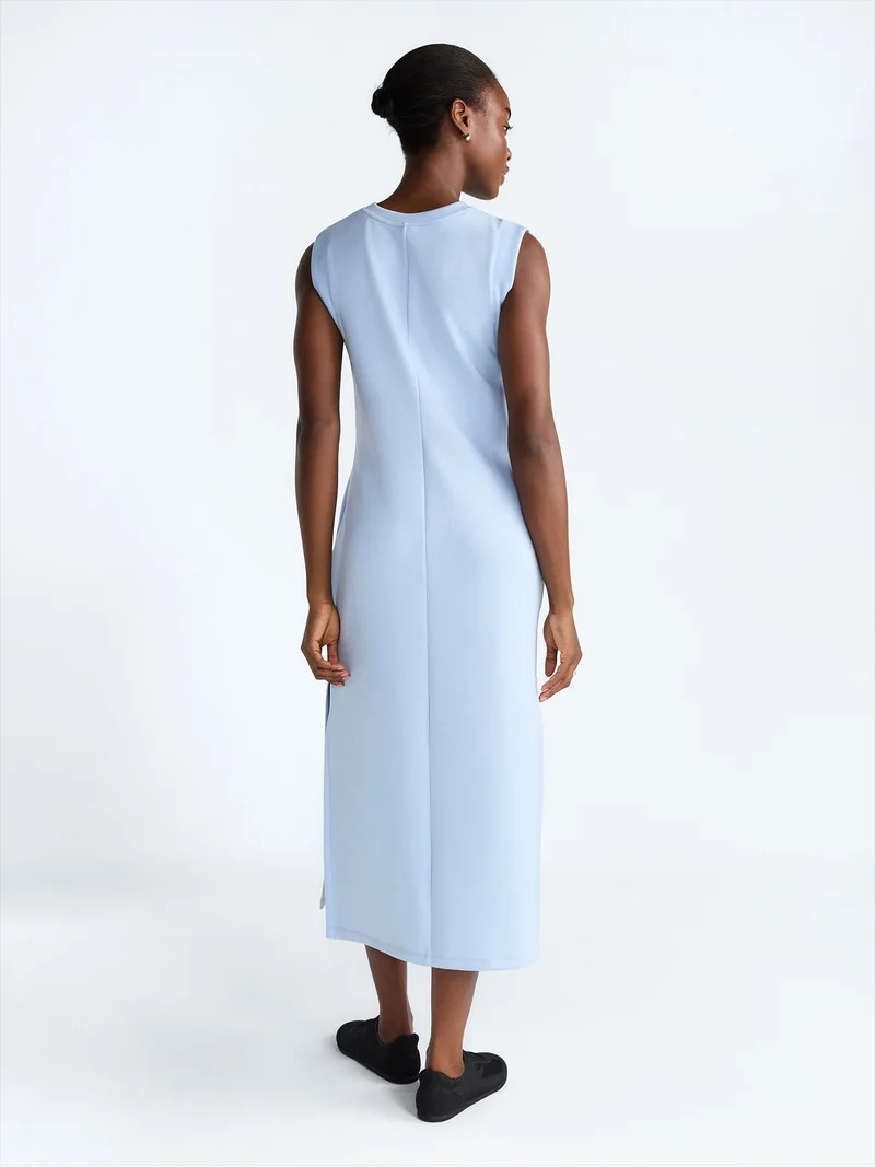 Scoop Women's and Women's Plus Scubaknit Sleeveless Maxi Dress, Sizes XS-4X | Walmart (US)