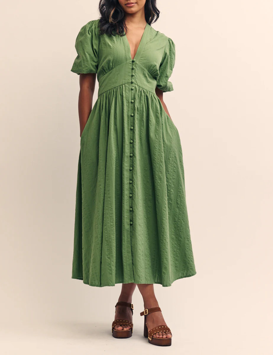 Green Starlight Button Down Midi Dress
  

  
    
      £72.25
      £85.00 | Nobody's Child