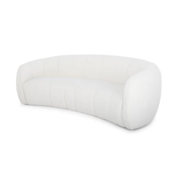 Hamer 90'' Round Arm Curved Sofa | Wayfair North America