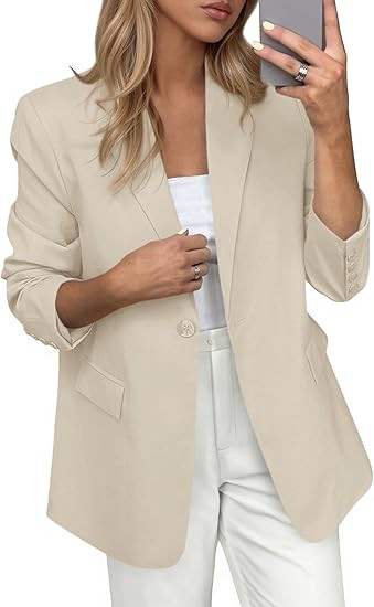 PRETTYGARDEN Blazers for Women Business Casual Outfits 2025 Fall Fashion Open Front Long Sleeve S... | Amazon (US)