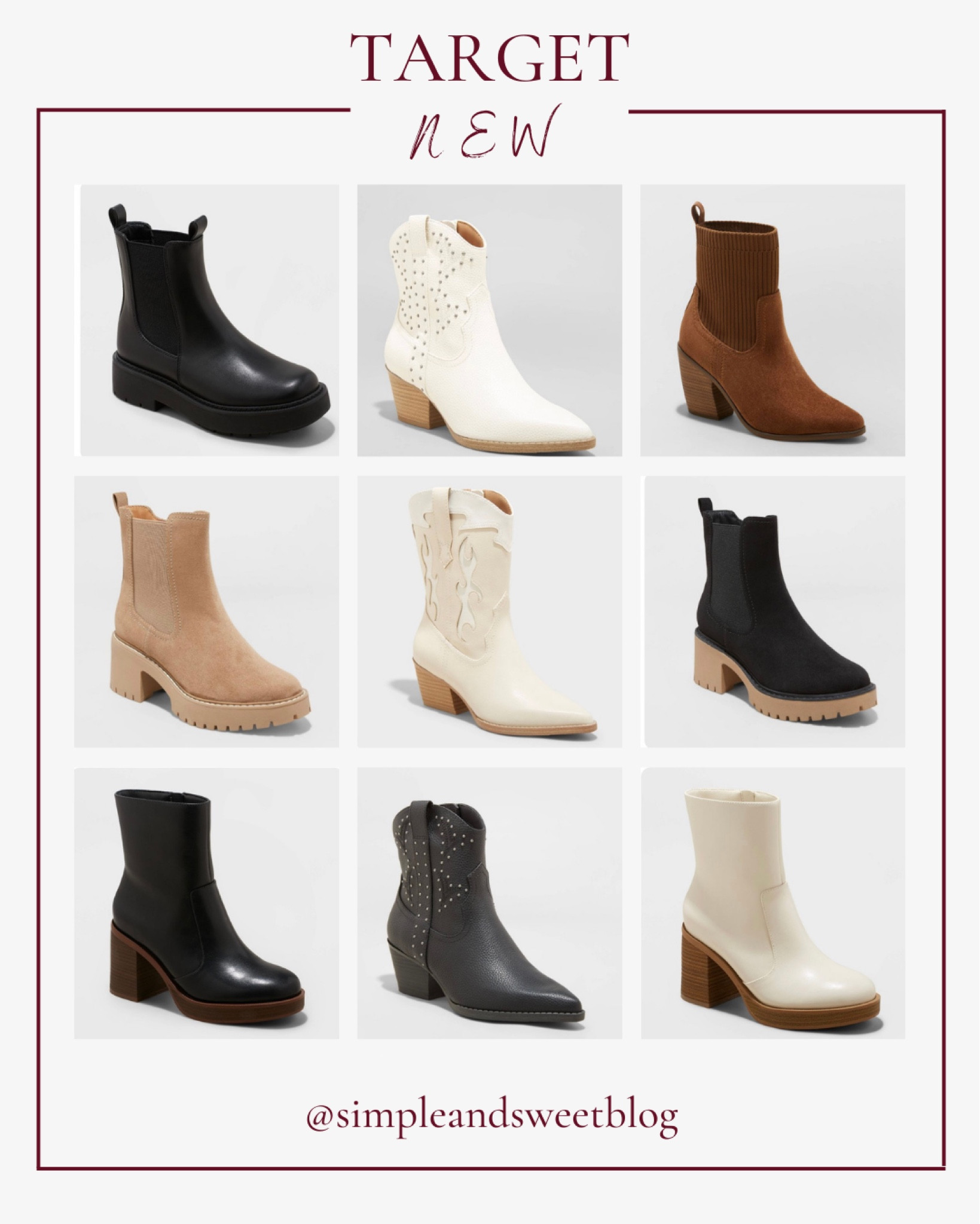 New target boots for fall! Love a casual style and a dressier pair of boots! All nice and affordable! 

#LTKshoecrush #LTKunder50 #LTKFind