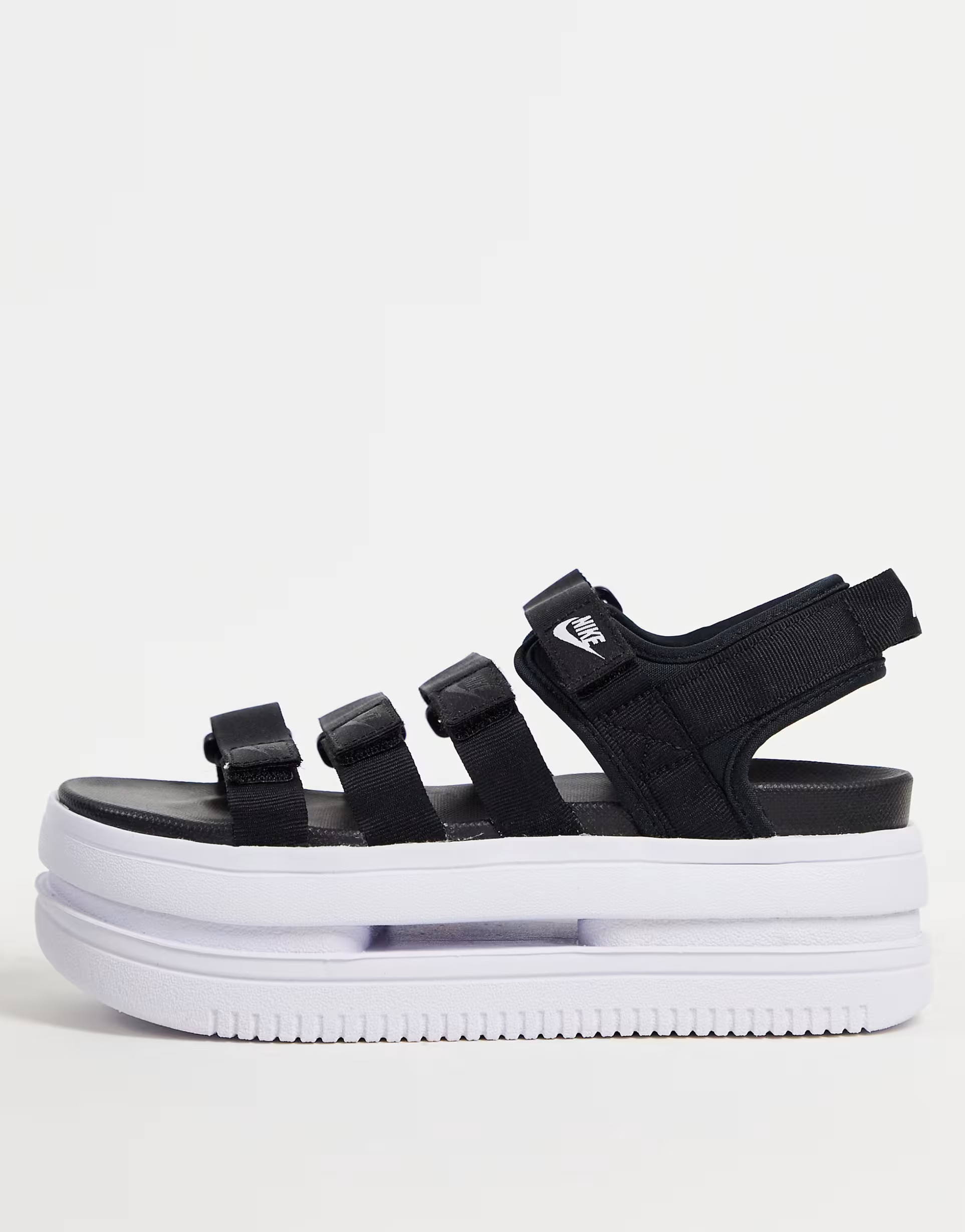 Nike Icon Classic platform sandals in black and white | ASOS (Global)