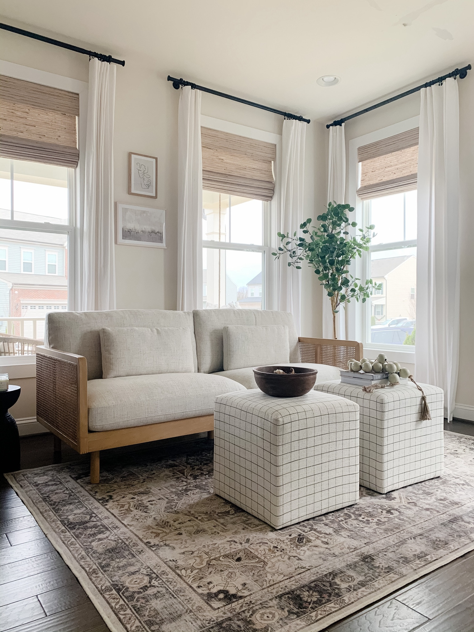 Blinds: Nomad Woven Wood Shades in color Coral with white privacy liner. Curtaines linked here.

You can use code RUGCHARLOTTE10 for 10% off this rug 🤎

#LTKfindsunder100 #LTKSeasonal #LTKhome