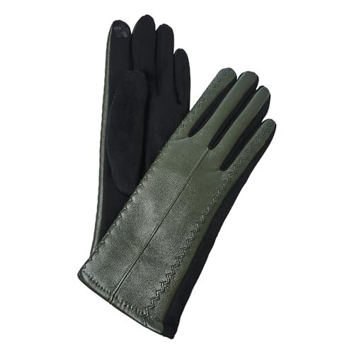 Justin Gregory Faux Leather Glove Green O/S | Amazon (US)
