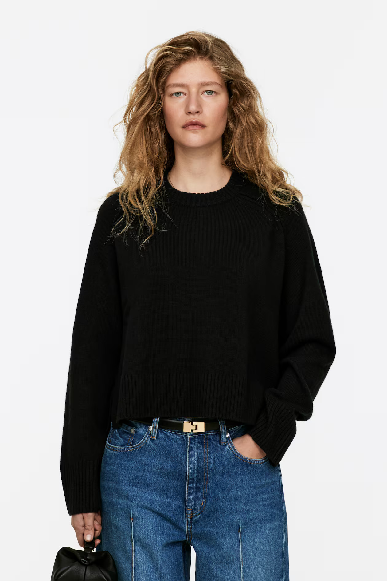 Wool Jumper - Black - Ladies | H&M GB | H&M (UK, MY, IN, SG, PH, TW, HK)