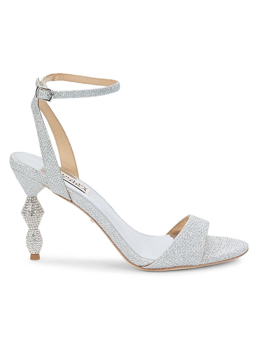 Badgley Mischka Women's Evamarie Crystal Sandal Pumps - Silver - Size 5.5 | Saks Fifth Avenue OFF 5TH