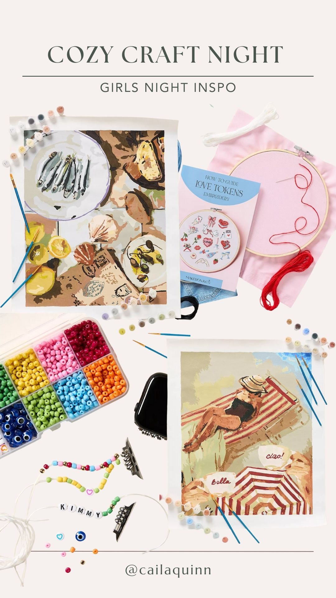 Craft night for the girls!  

 #LTKdayinmylife #LTKgrwm #LTKSeasonal