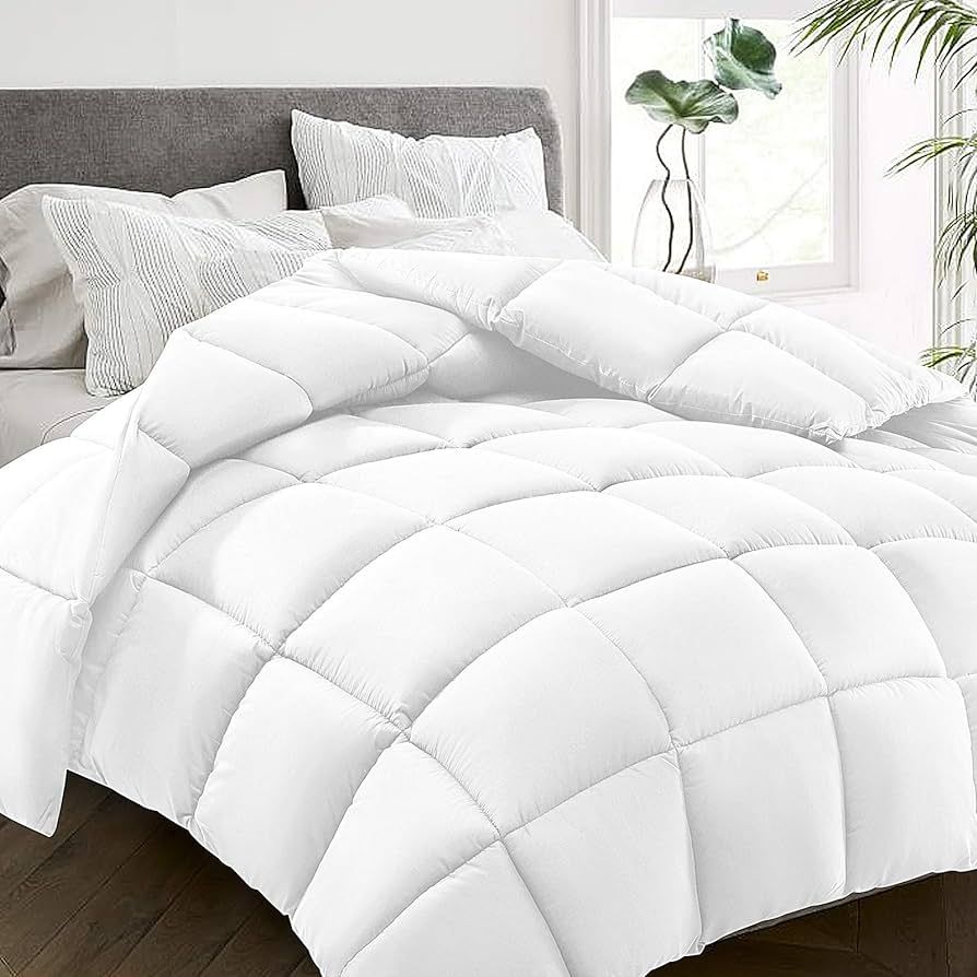 HYLEORY All-Season King Size Bed Comforter - Cooling Goose Down Alternative Quilted Duvet Insert ... | Amazon (US)