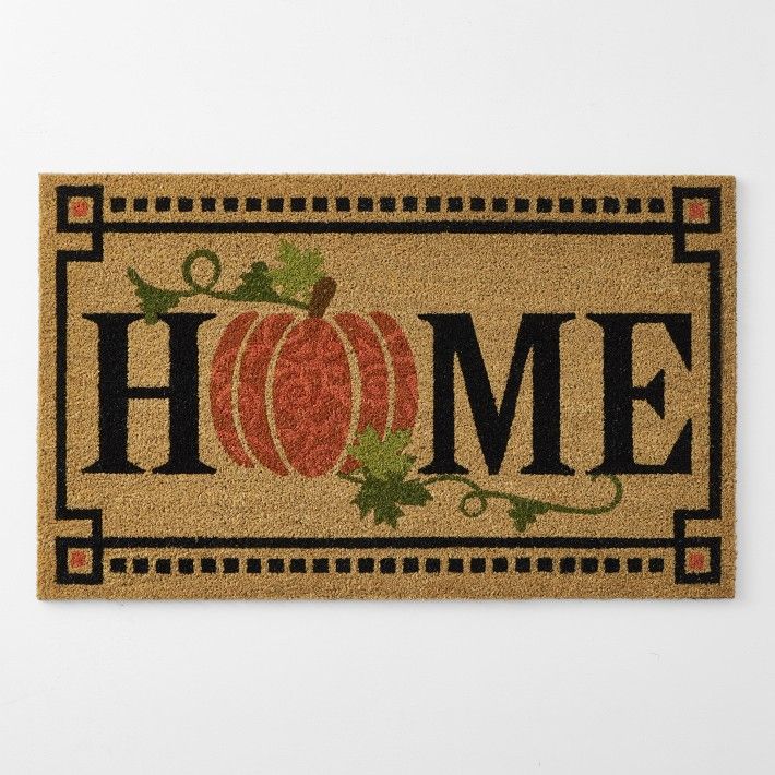 Williams Sonoma Home Pumpkin Doormat | Williams-Sonoma