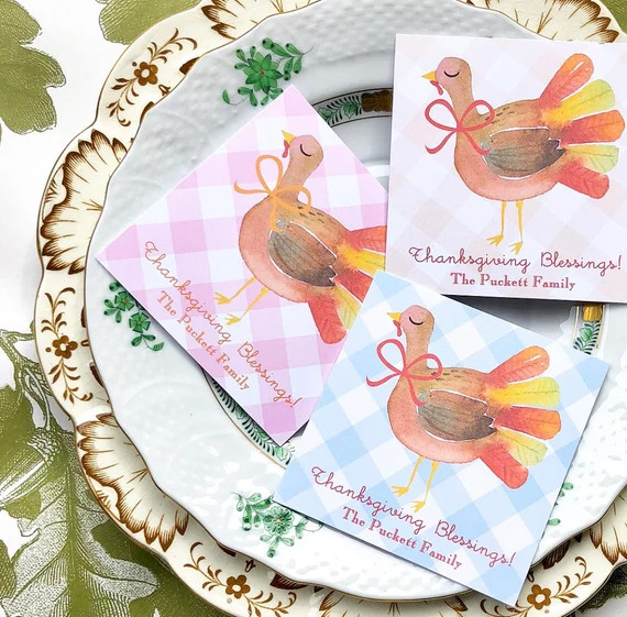Fall Turkey Gift Tags | Etsy (US)
