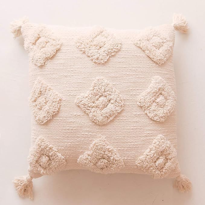 Banilla Single Bohemian Decorative Throw Pillow Cover 18x18 | 100% Cotton Boho Pillow Cover Perfe... | Amazon (US)