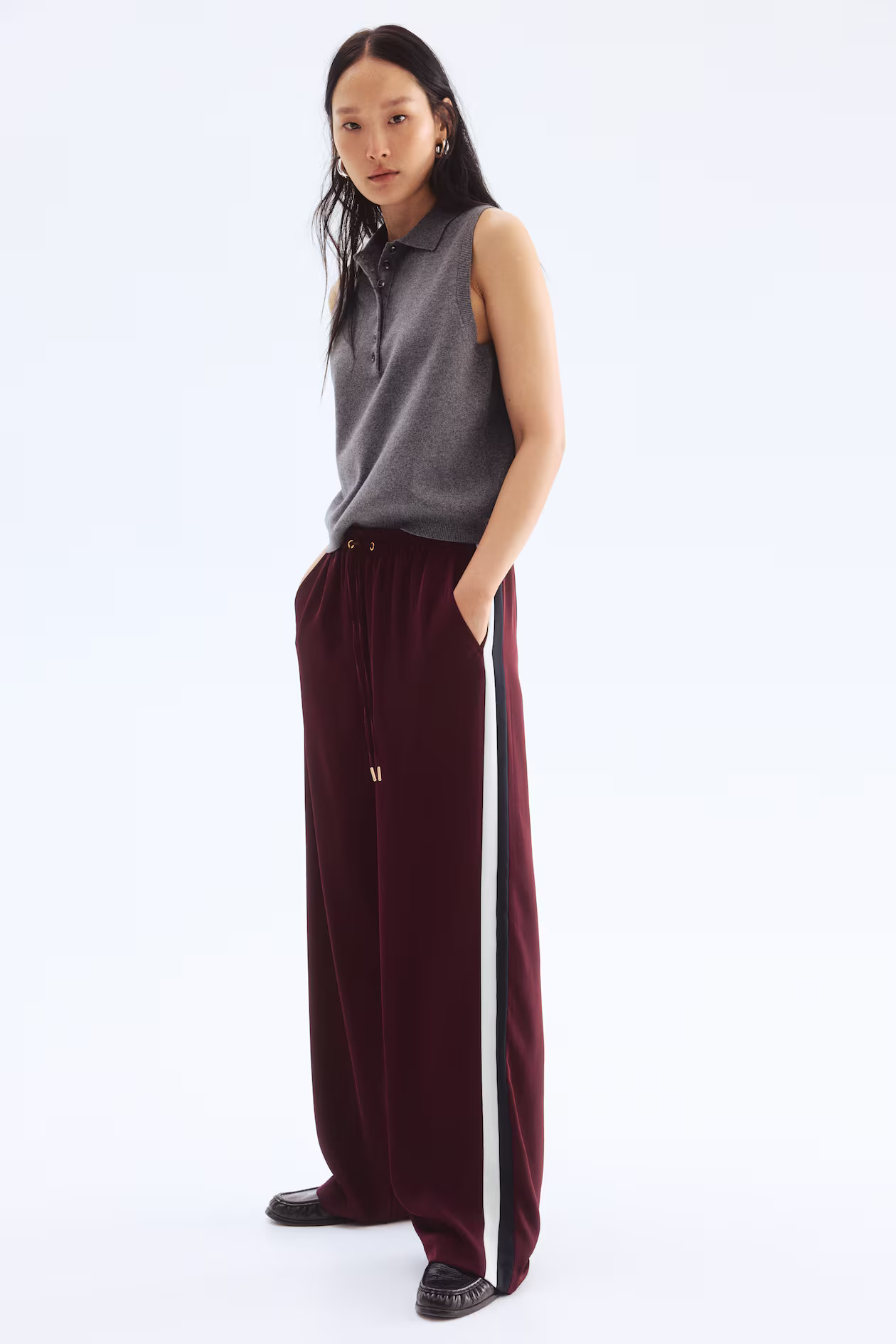 Track Pants with Side Stripes | H&M (US + CA)