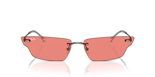 Ray-Ban RB3731 ANH Butterfly Sunglasses, Gunmetal/Pink, 66 mm | Amazon (US)