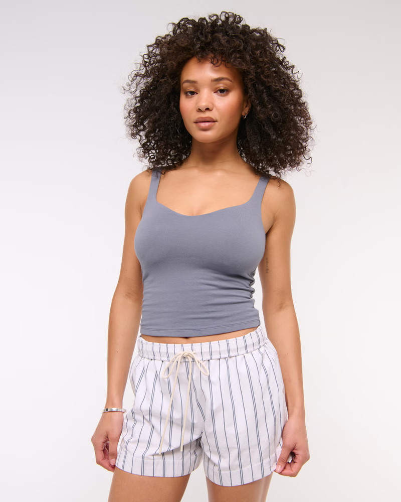 Women's Bra-Free Seamless Sweetheart Tank | Women's Tops | Abercrombie.com | Abercrombie & Fitch (US)