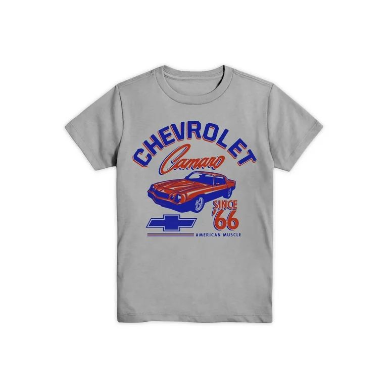 Chevy Muscle, Graphic Boys Crew Neck Short Sleeve T-Shirt, Sizes XS-2XL (Little Boys & Big Boys) | Walmart (US)