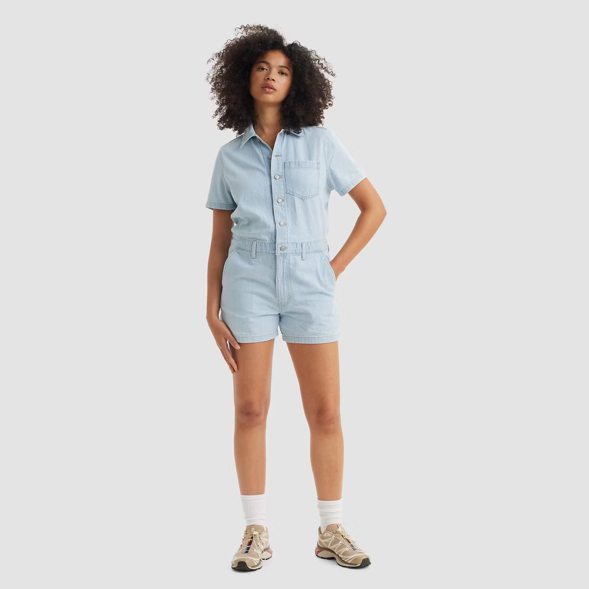 Levi's® Women's Short Sleeve Romper - Enjoy the Ride | Target