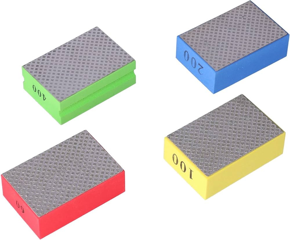 4Pcs Diamond Hand Polishing Pads for Tile Stone Trimming Deburring Power Polishing Parts 60# 100#... | Amazon (CA)