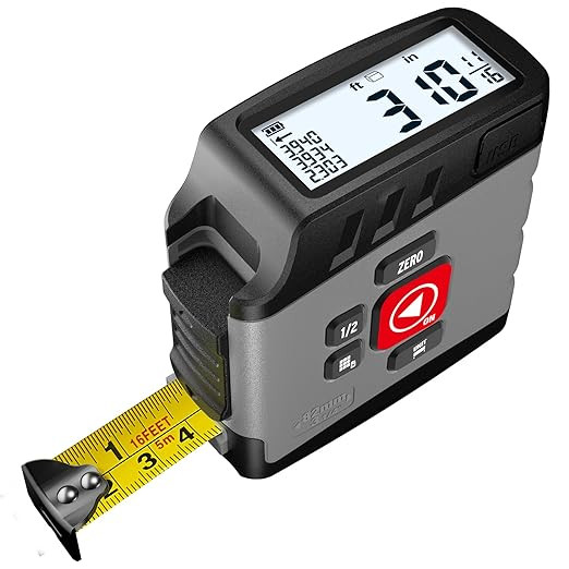 Digital Tape Measure 16 Ft - 6 Metric and Imperial Units, Easy Read Digital Measuring Tape Retrac... | Amazon (US)