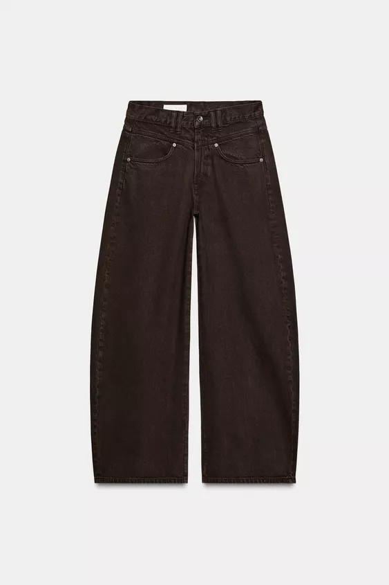 TRF LOW RISE BAGGY BARREL JEANS | Zara US