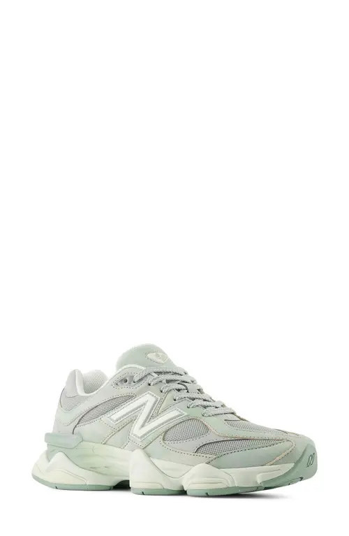New Balance Gender Inclusive 9060 Sneaker in Mosaic Green/Sea Salt at Nordstrom, Size 6.5 Women's | Nordstrom