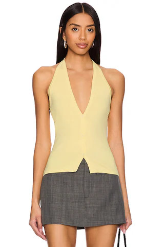 LIONESS Brat Halter Top in Butter from Revolve.com | Revolve Clothing (Global)