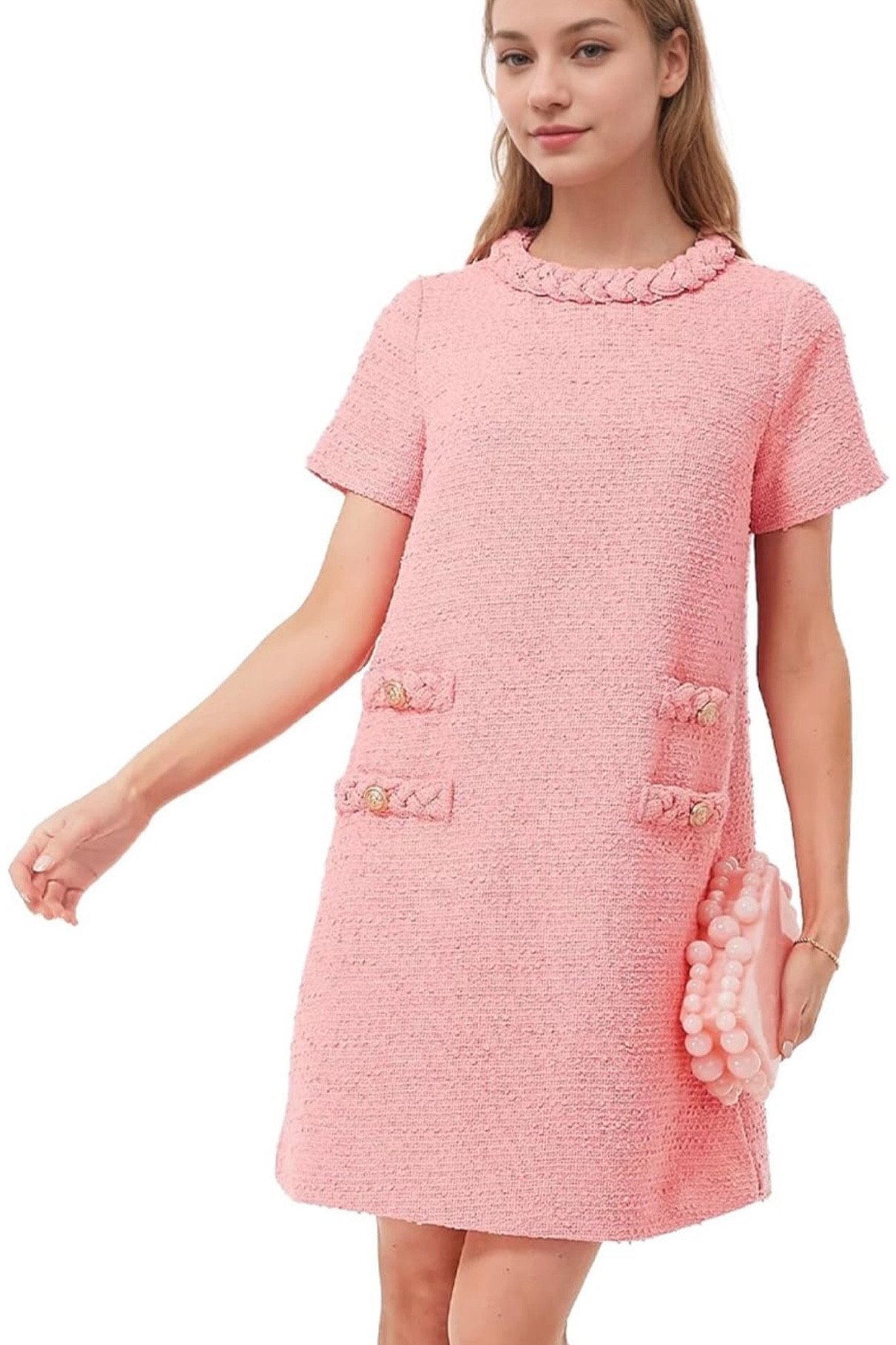 Spring shift dress | Easter dress | Jackie O style | classic wardrobe | timeless fashion | spring transition wardrobe 

#LTKfindsunder50 #LTKstyletip