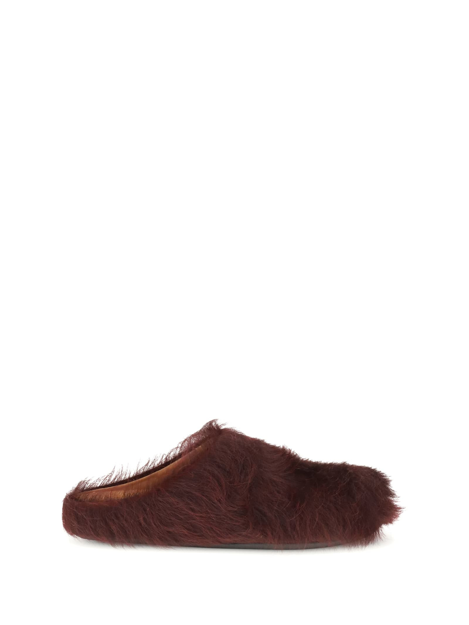 Marni Long-haired Calfskin Fussbett Mules | Italist.com US
