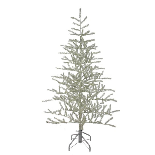 5' Champagne Tinsel Artificial Christmas Twig Tree - Unlit | Wayfair North America