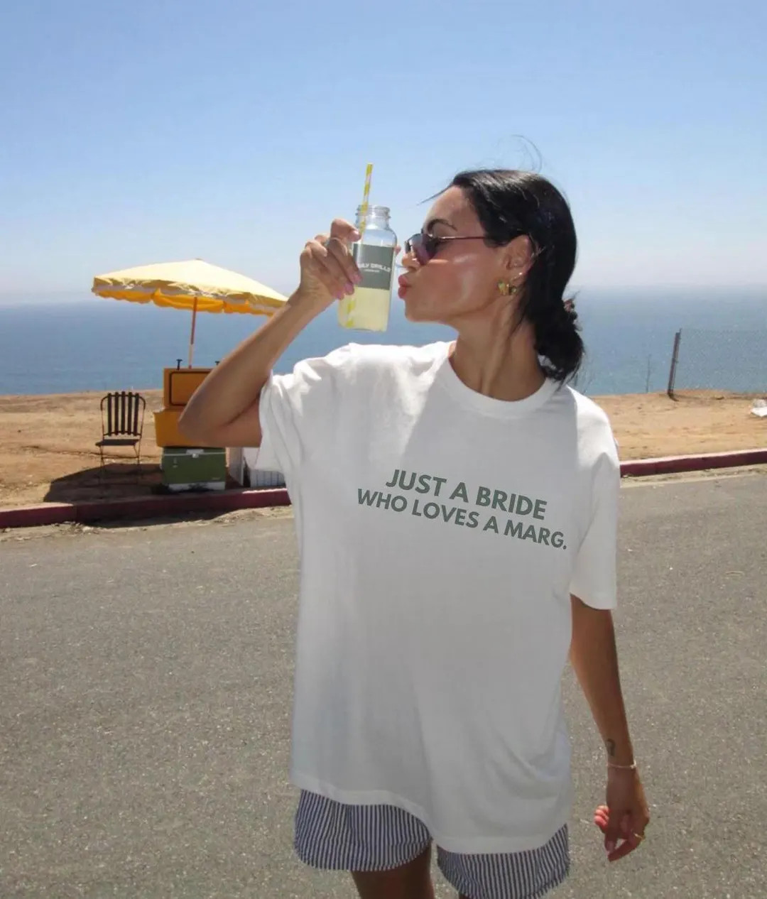 Just A BRIDE Who Loves A Marg Tshirt - Custom Bride Tshirt, Engagement Gift, New bride, Bachelore... | Etsy (US)